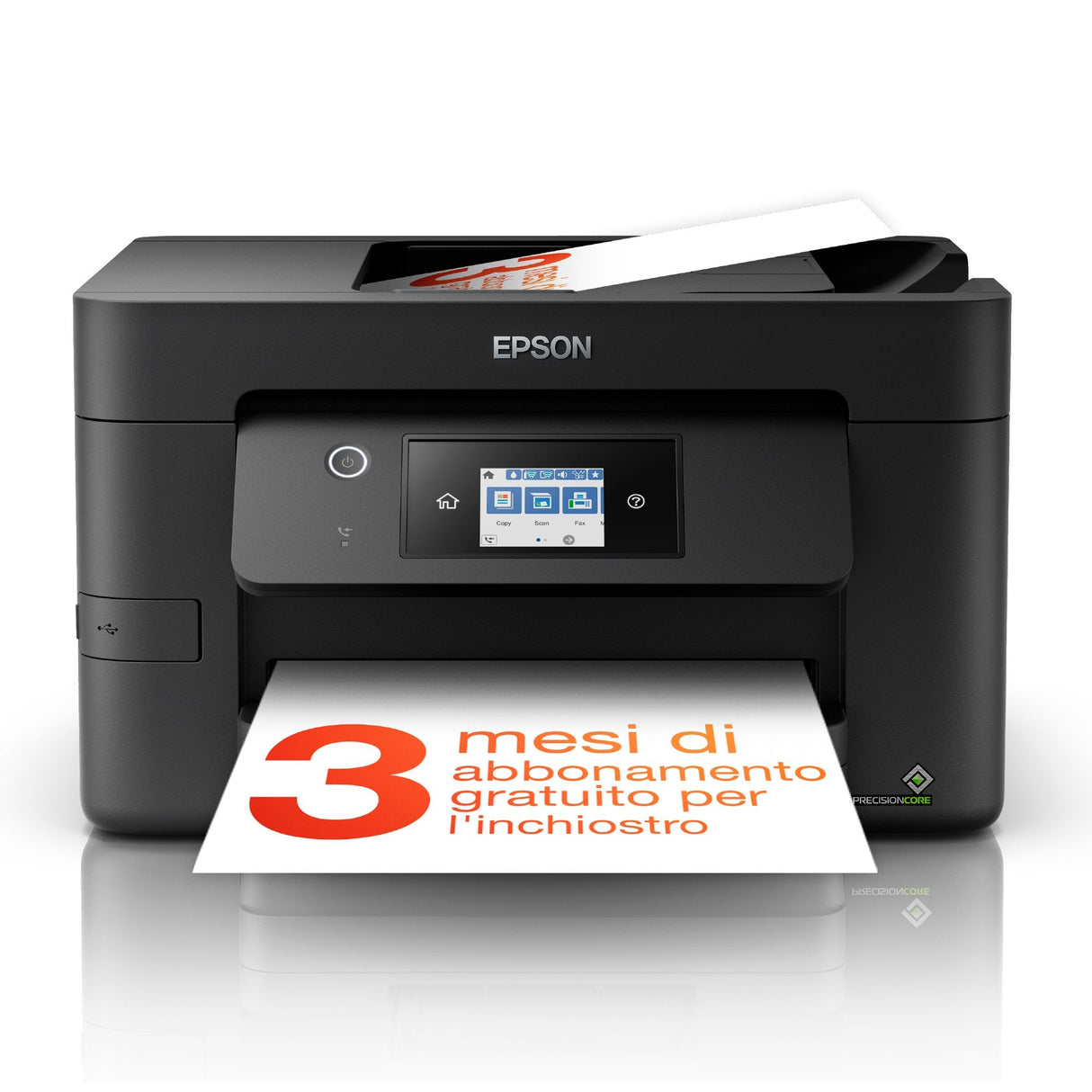 Impresora Epson Multifuncion Workforce Pro Wf-3825dwf 35ppm Duplex Lan Wifi Fax Black