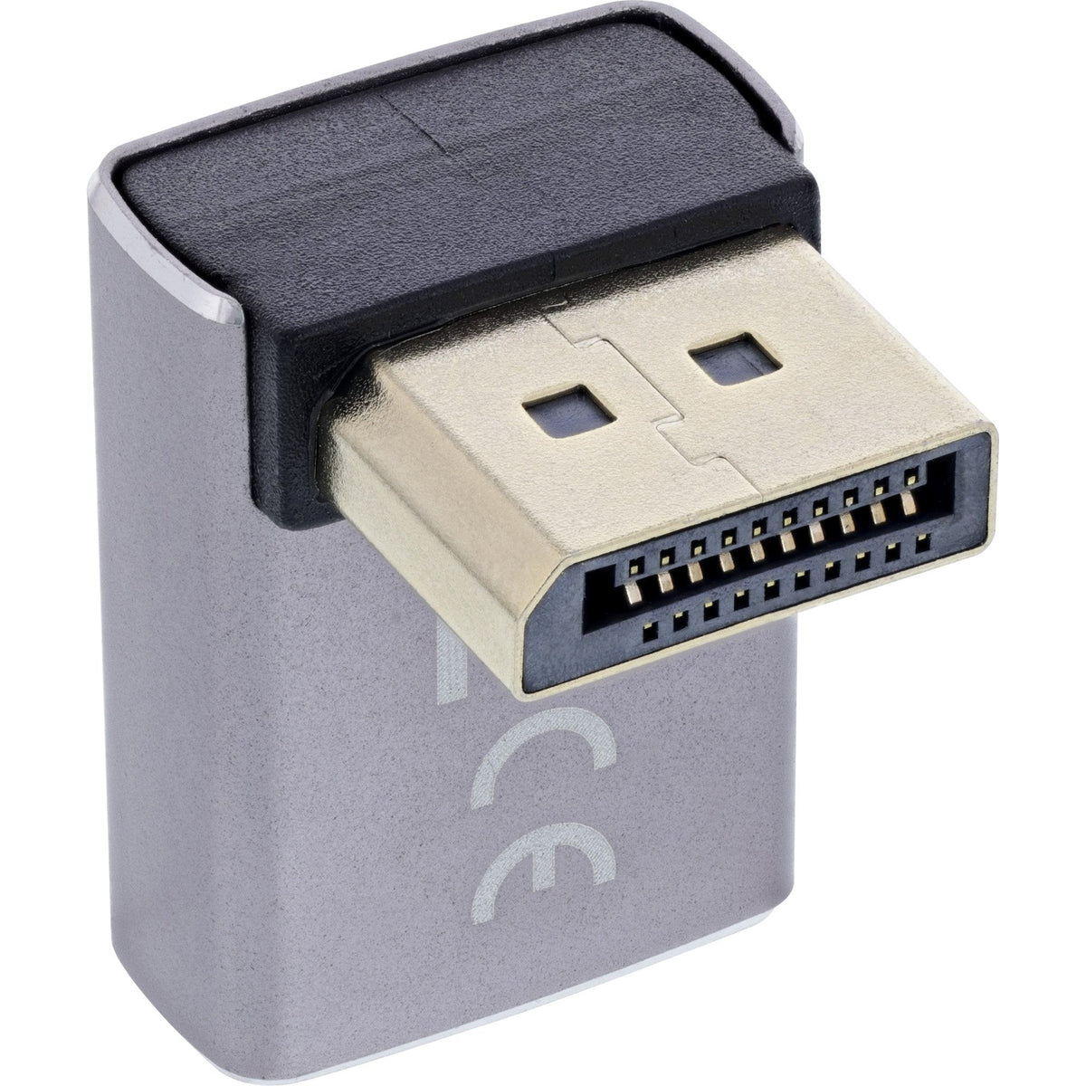 Inline® Displayport 1.4 Adapter, Displayport Macho / Female, 90° Top, 8k Uhd