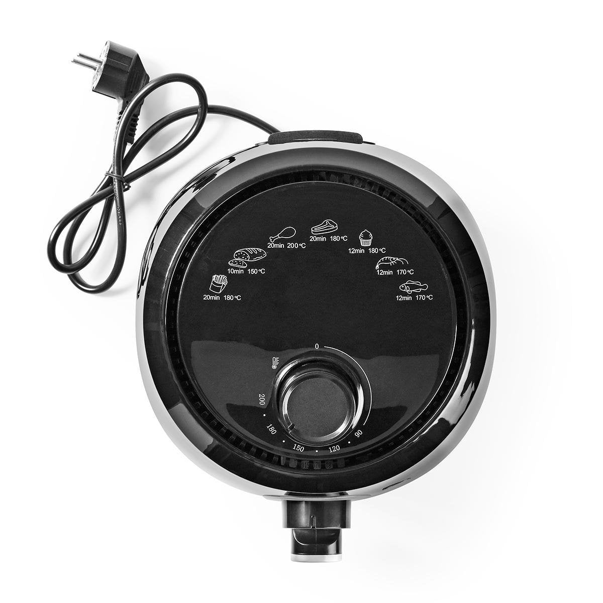 Nedis Freidora De Aire Caliente 2.4 L Minutero: 30 Min Analogico/Negro