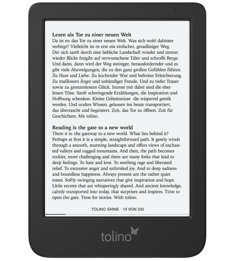 EAN 4016621130466 - Tolino shine 5 lectore de e-book Pantalla táctil 16 GB Wifi Negro imagen 1