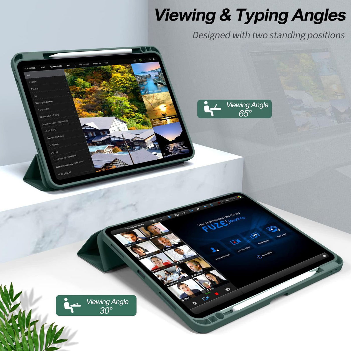 Estuff Miami 32,8 Cm (12.9") Folio Verde