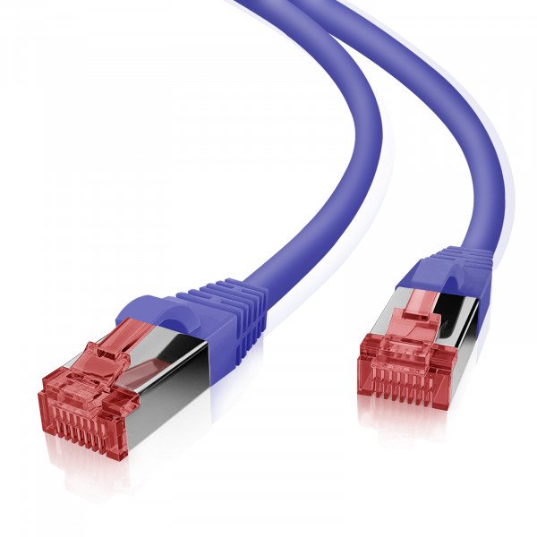 Helos Cable De Red S/Ftp Cat 6 Lila 7,5m