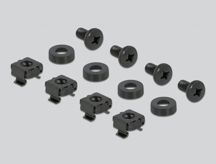Delock 19? Organizador De Cables Regleta De Cepillo Con 2 Soportes 1 He Negro