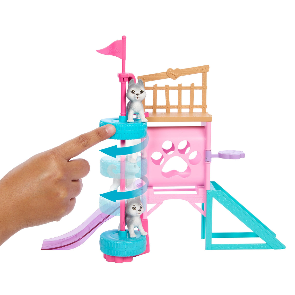 Muñeca Mattel Barbie Family & Friends Stacie''S Puppy Playground Spielset Hrm10