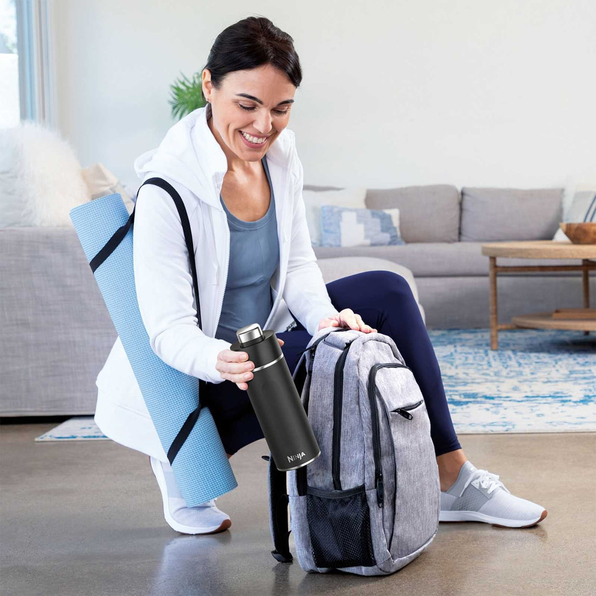 EAN 622356293754 - Ninja Thirsti Uso diario, Fitness, Senderismo, Deportes 700 ml Plástico, Acero inoxidable Negro imagen 8