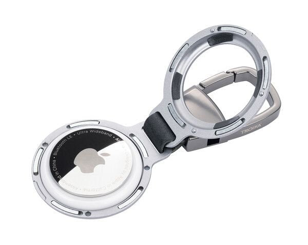 Troika Schlüsselanhänger Airtag Holder Platafarben