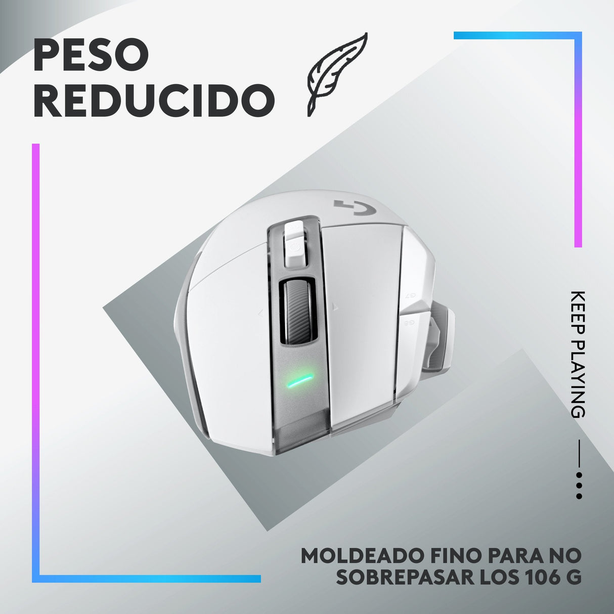 Ratón Inalámbrico Logitech G G502 X Plus Lightspeed Rgb Gaming 25600 Dpi Blanco