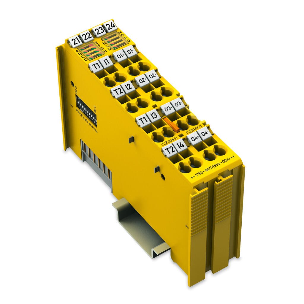Wago 750-667 000-004 Sicherer Digitalein- -Salida, 4 4 Canales, Dc 24 V, 2a, Pro