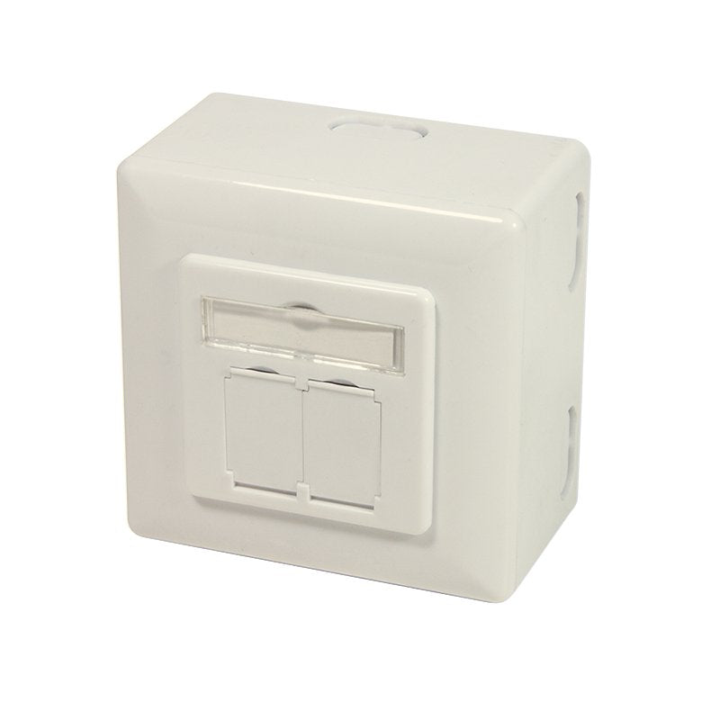 EAN 4052792064575 - LogiLink NP0006A toma de corriente 2 x RJ-45 Blanco imagen 1