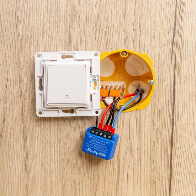 EAN 3800235261576 - Shelly 1 Mini Gen3 Interruptor inteligente 1P Azul imagen 3