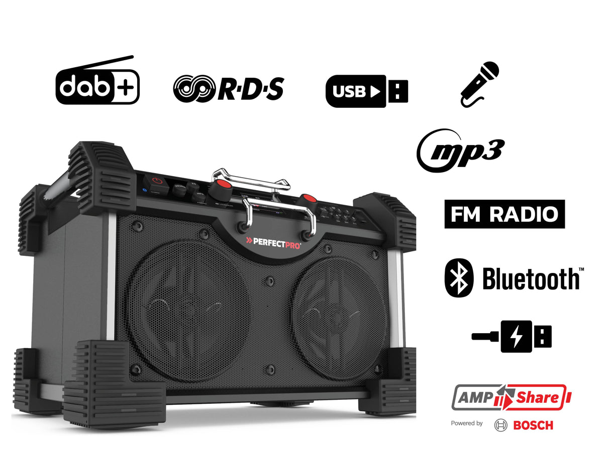EAN 8719689465346 - Perfectpro ROCKHART Lugar de trabajo Digital Negro, Rojo imagen 4
