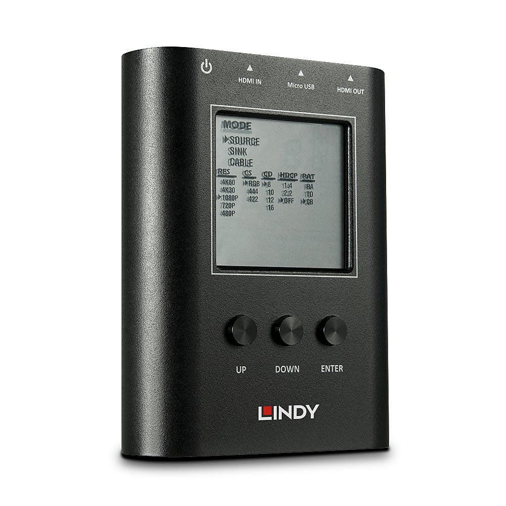 Lindy Hdmi 18g Analizador Y Generador De Señal Hdcp 1.4 Y 2.2