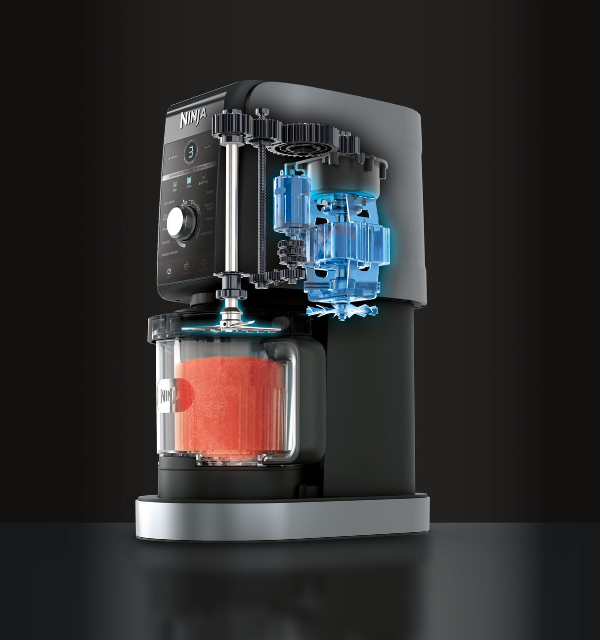 EAN 622356283076 - Ninja CREAMi Deluxe Máquina de helados y batidos 2,1 L 800 W Negro, Gris imagen 2