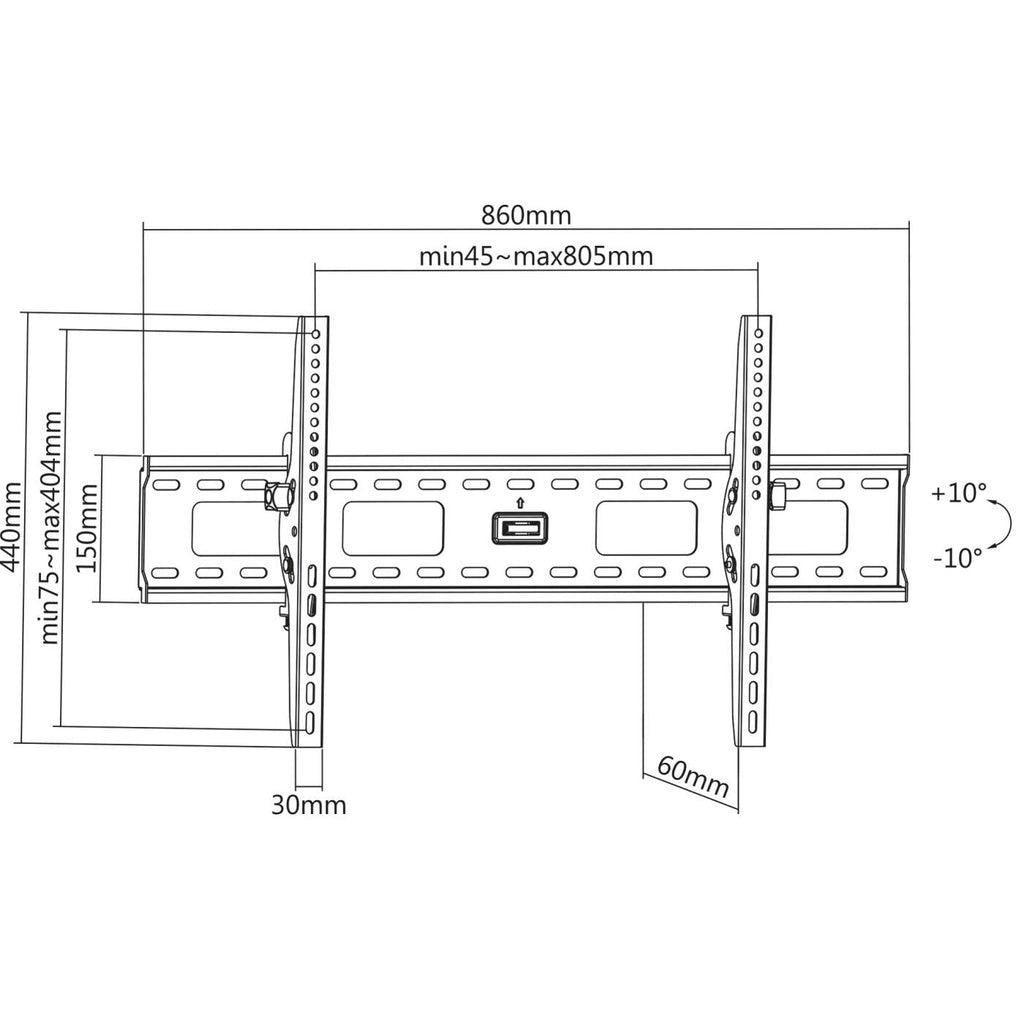 EAN 0766623423830 - Manhattan 423830 soporte para TV 2,16 m (85") imagen 4