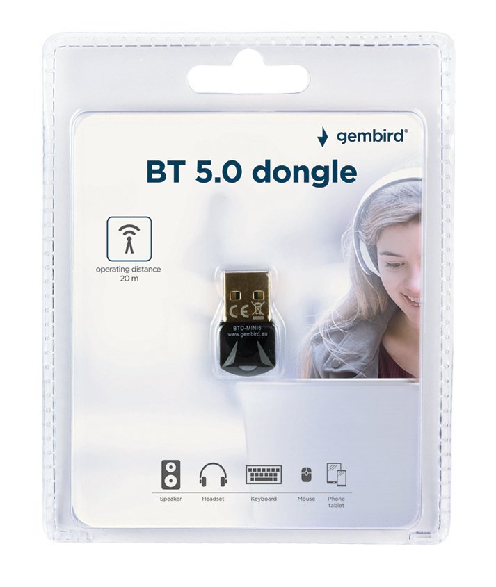 Gembird Mini Bluetooth Usb V.5.0 Dongle