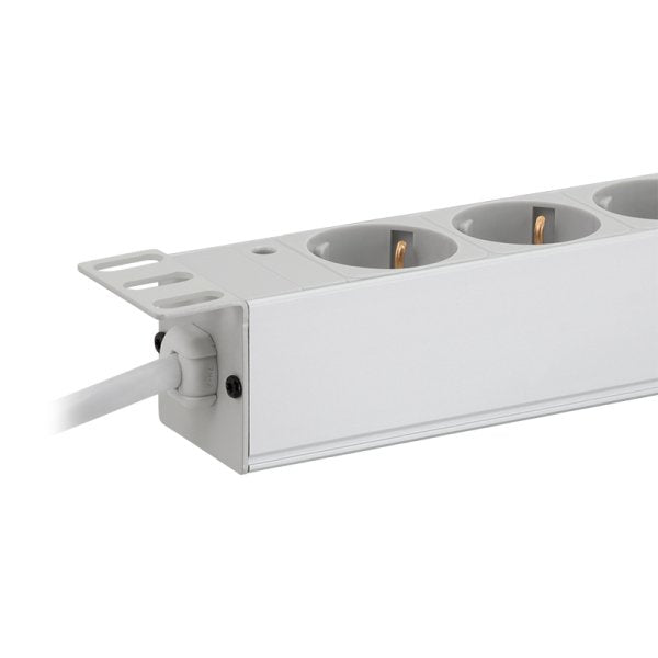 Regleta 9er De Enchufes 19" Pdu Logilink Gris Claro