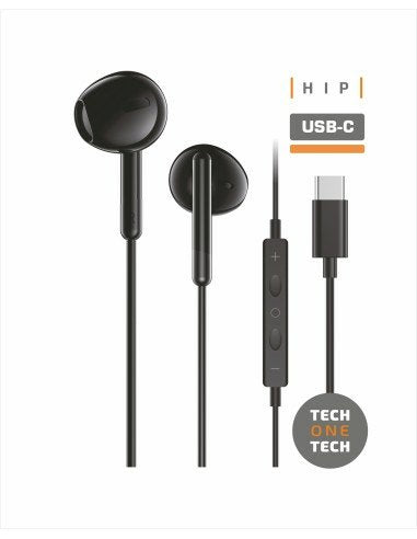 EAN 8436546594291 - TECH ONE TECH TEC1303 auricular y casco Alámbrico Dentro de oído Llamadas/Música USB Tipo C Negro, Blanco imagen 5