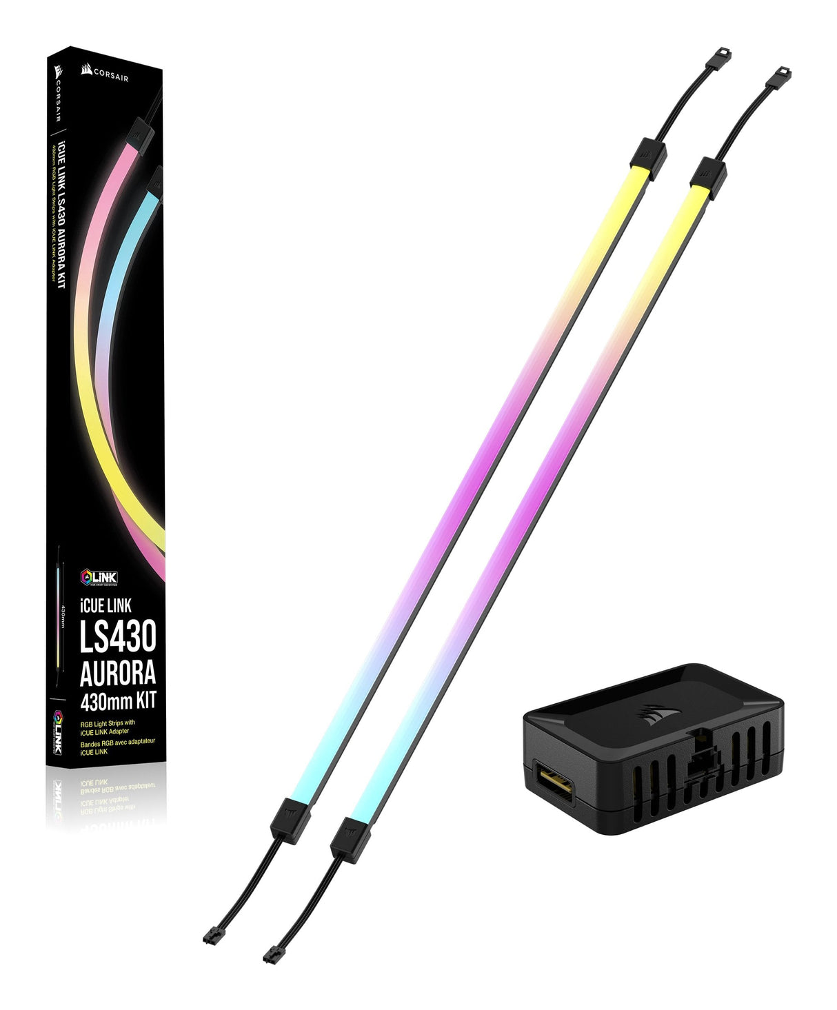 Tira Led Corsair Icue Link Ls430 Aurora Rgb Kit De Tira De Luz Cl-9011136-Ww