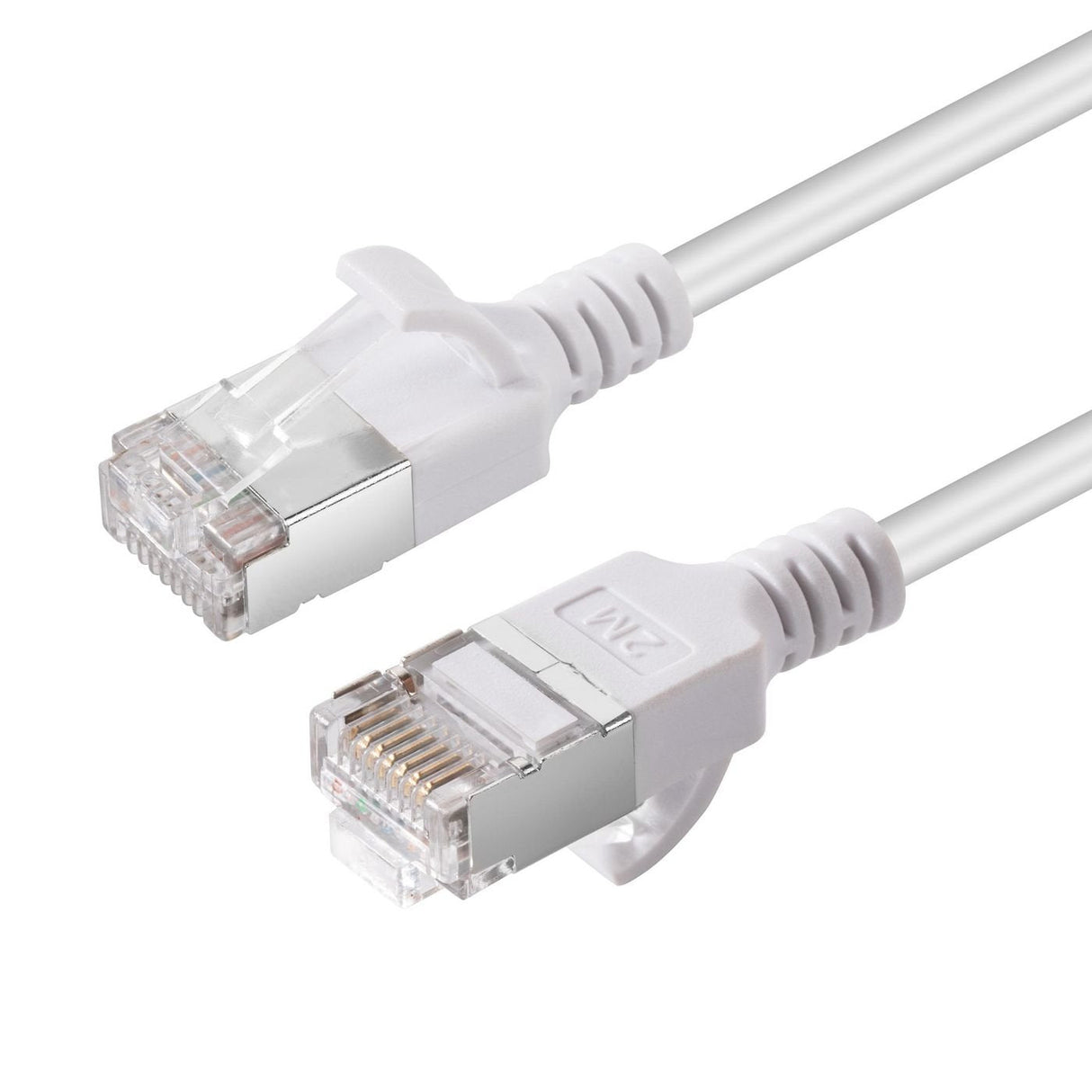 Cat6a U-Ftp Slim, Lszh, 0.15m Network Cable, White