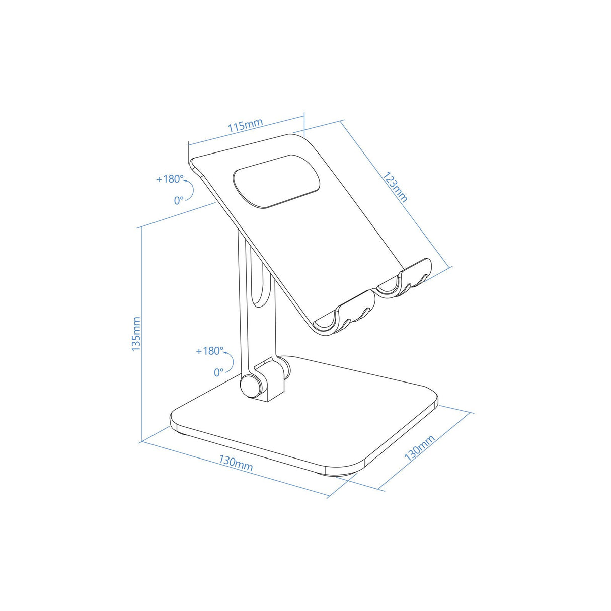 EAN 8433281011823 - TooQ PH-HERMES-NOCHE soporte Soporte pasivo Teléfono móvil/smartphone, Tablet/UMPC Negro imagen 10