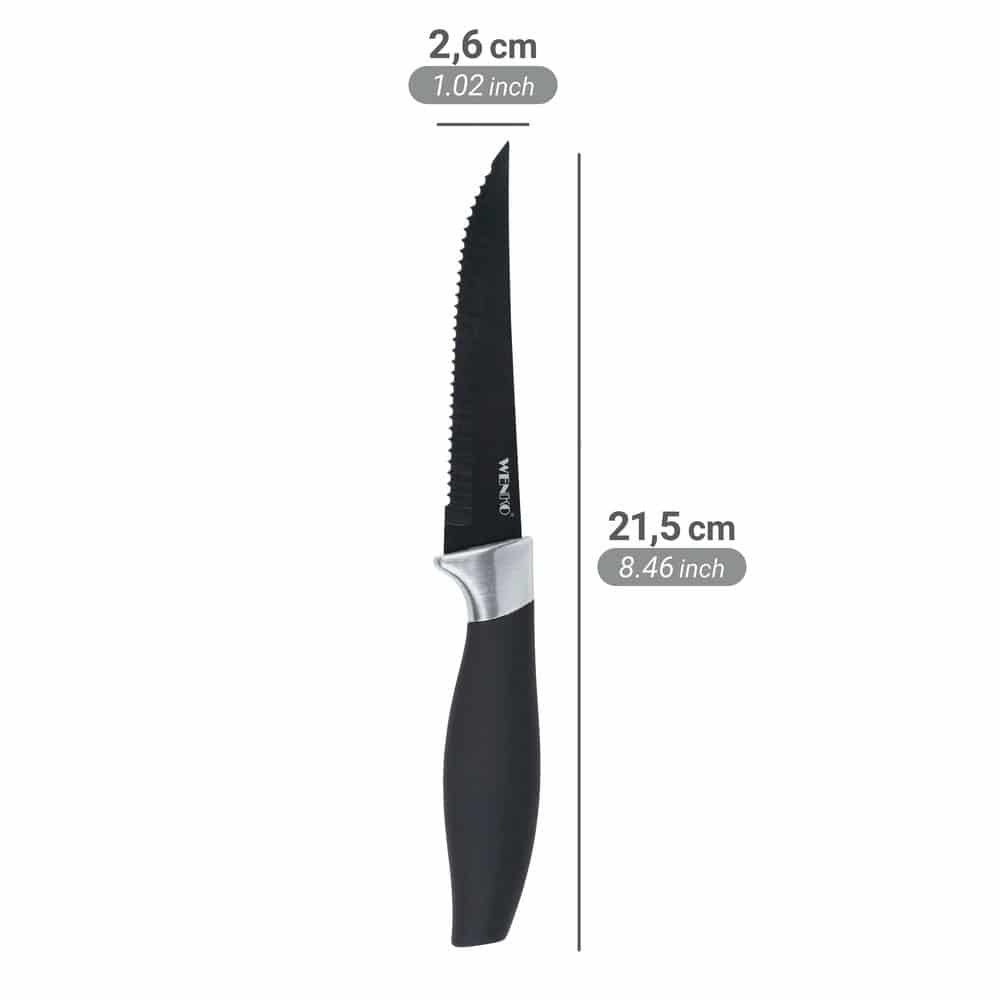 EAN 4008838374443 - WENKO Otis Acero inoxidable 4 pieza(s) Cuchillo para carne imagen 4