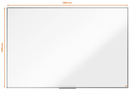 Nobo Essence Pizarra De Melamina 1800x1200mm - Marco De Aluminio Anodizado - Bandeja Para Rotuladores - Color Blanco