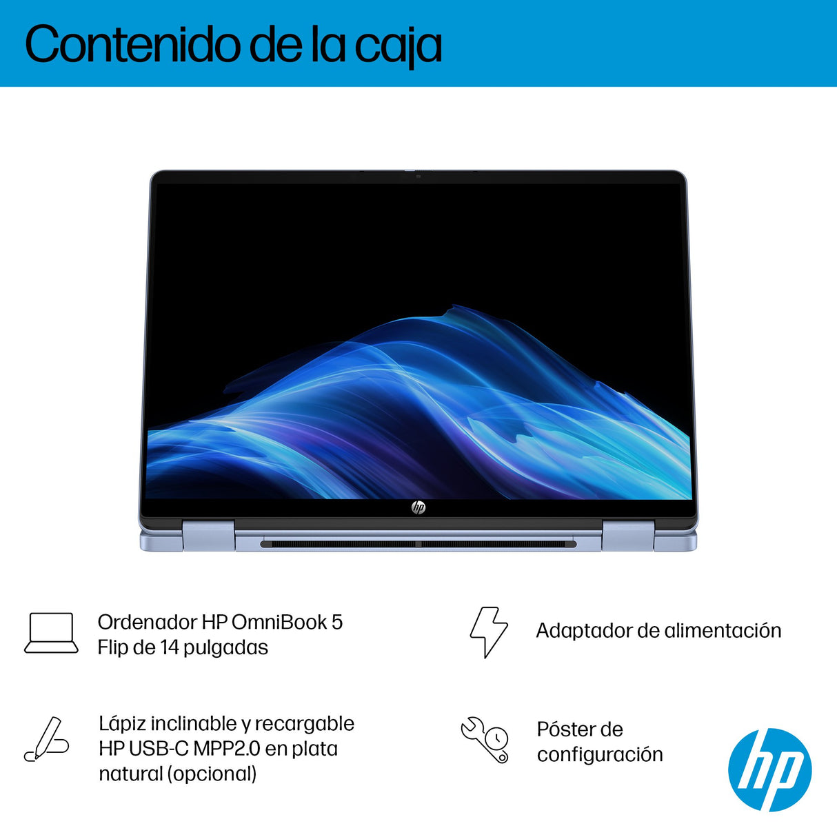 EAN 0199251160455 - HP OmniBook 5 Flip 14-fp0015ns Intel® Core™ i5 i5-1334U Portátil 35,6 cm (14") Pantalla táctil 2K 16 GB L imagen 4