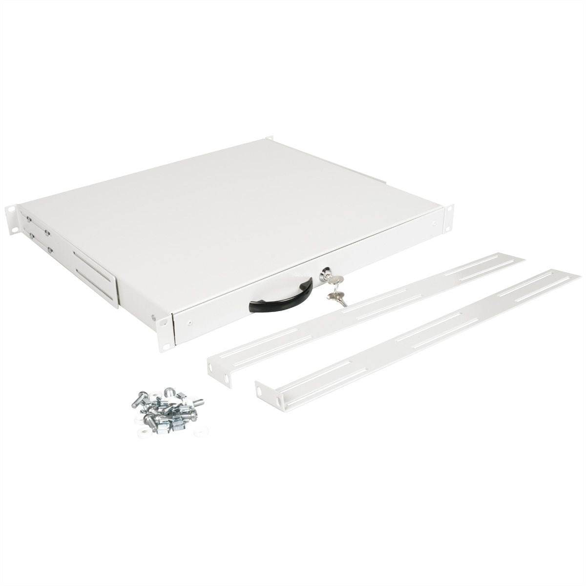 Roline 19-Zoll Tastatureinschub 1 He, 400 T Abschliebar Grau