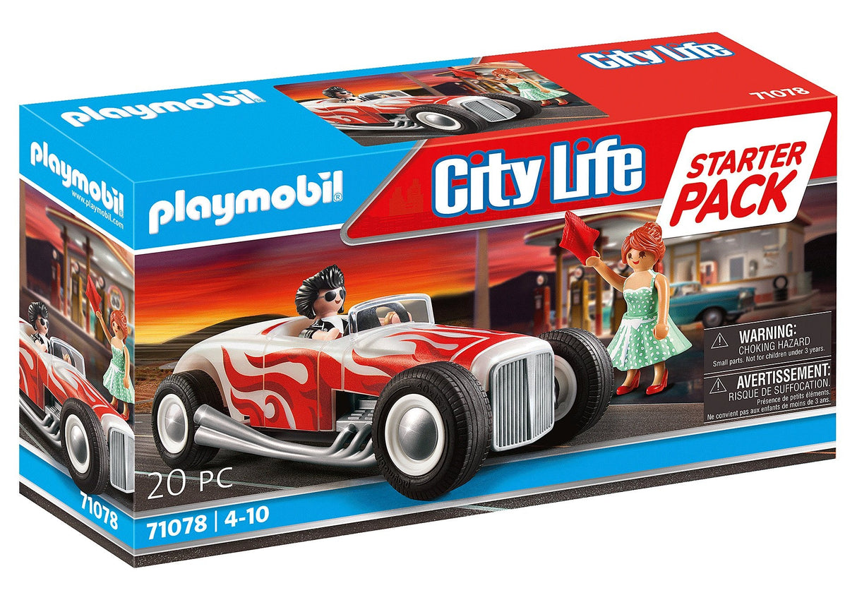 Playmobil 71078 City Life Marter Pack Hot Rod, Konmruktionsspielzeug 71078