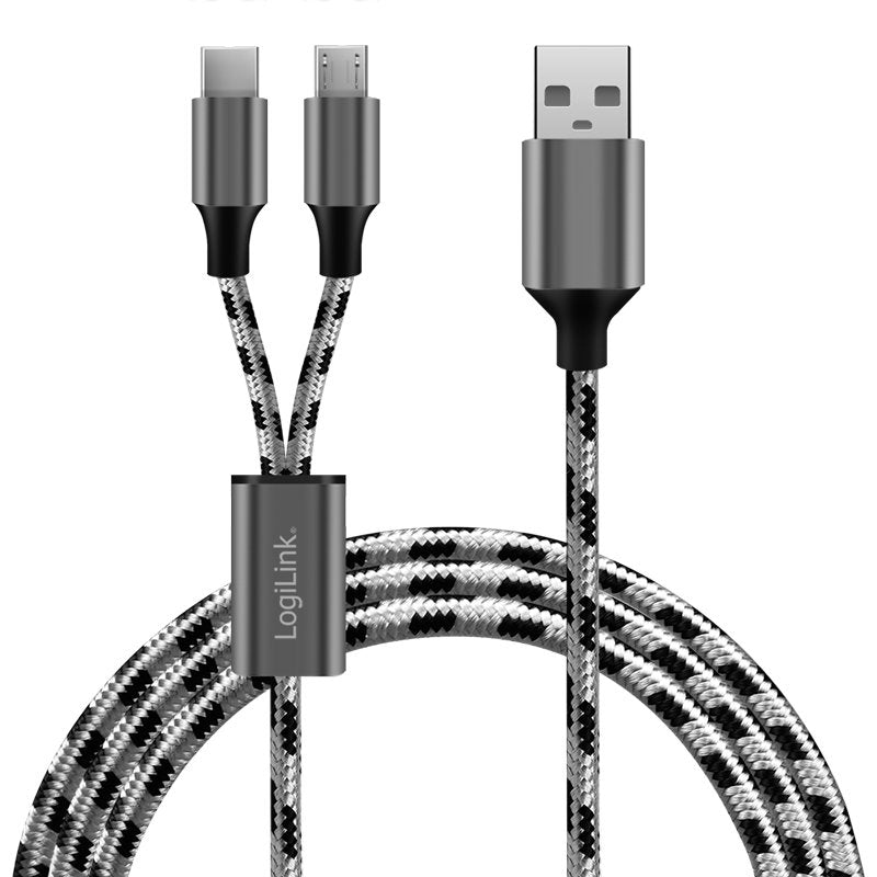 EAN 4052792071764 - LogiLink CU0202 cable USB USB 2.0 1,2 m USB A USB C/Micro-USB A Gris imagen 6