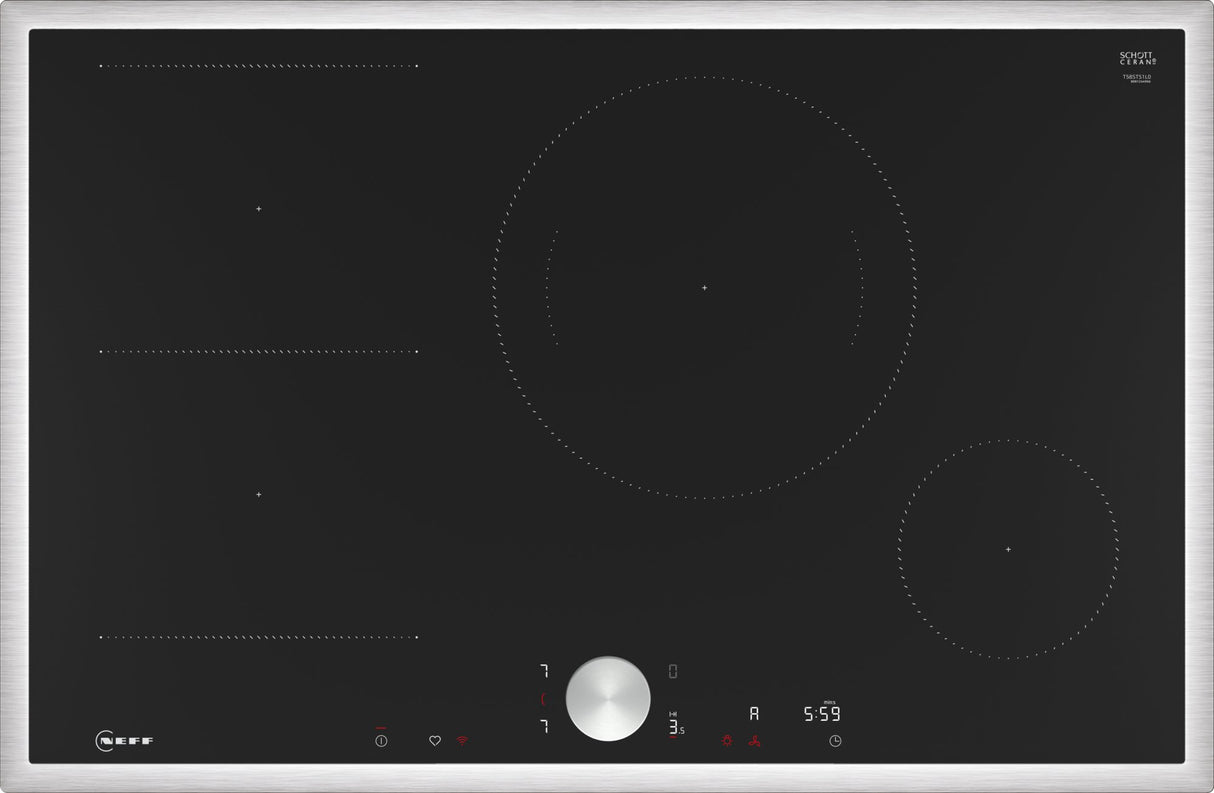 EAN 4242004266860 - Neff T58STS1L0 hobs Negro Integrado 80 cm Con placa de inducción 4 zona(s) imagen 1