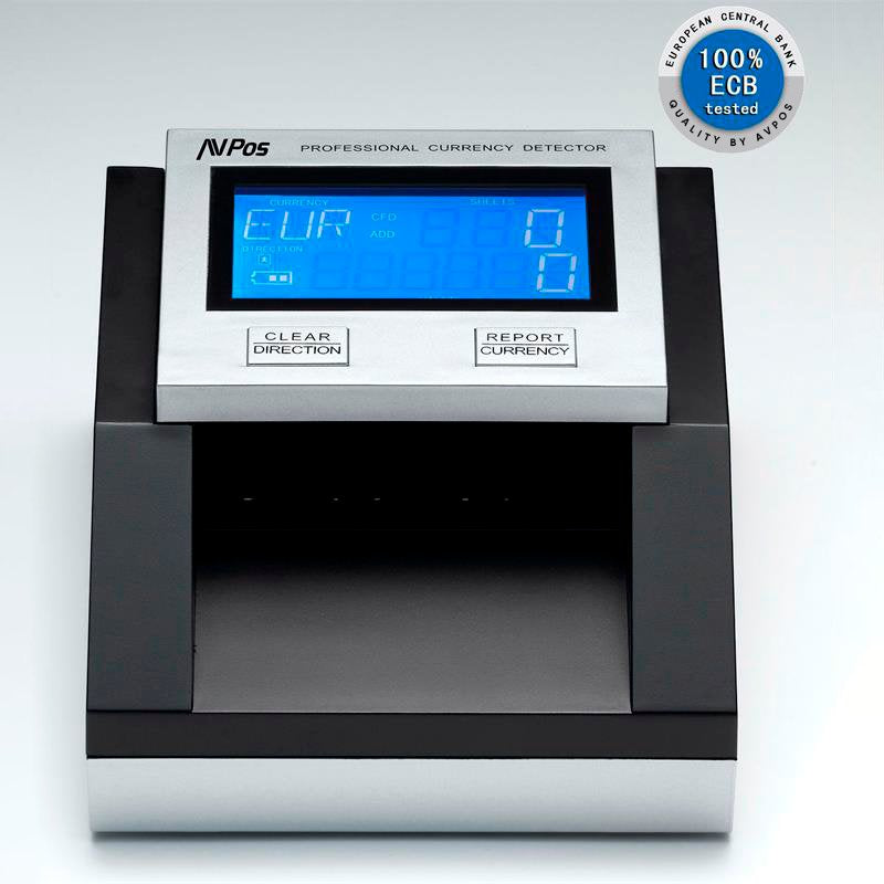 EAN 7427246076553 - AVPos AVP-DT35G detector de billetes falsos Negro, Gris imagen 2