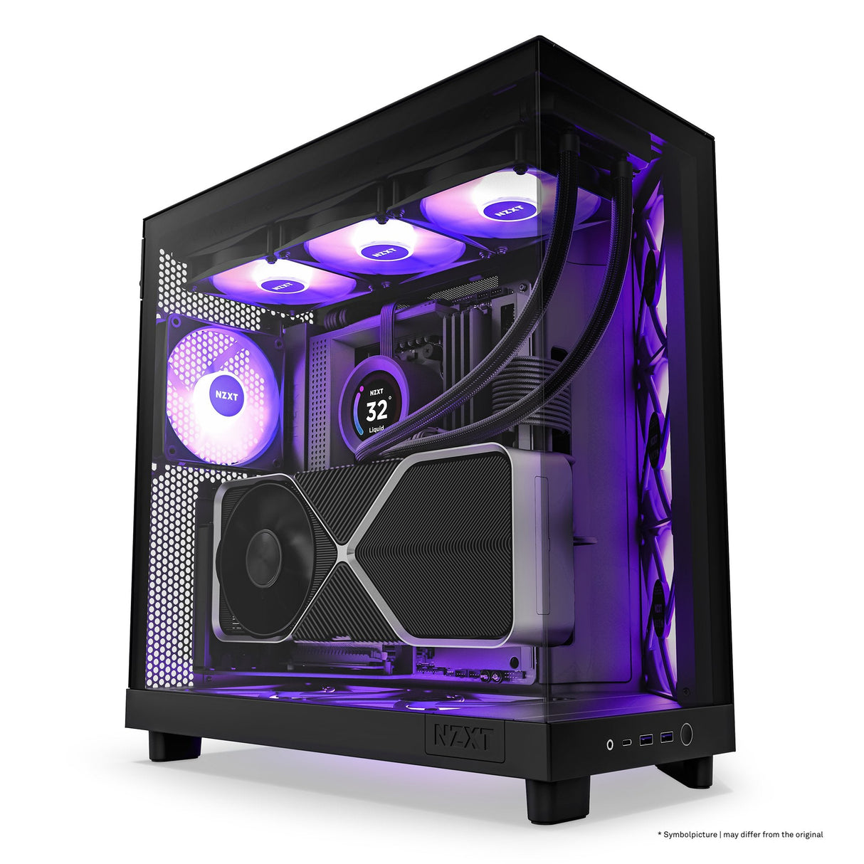 EAN 5056547204079 - NZXT H6 Flow RGB Midi Tower Negro imagen 4
