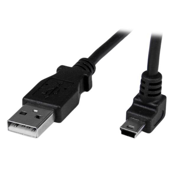 Startech Cable Usb A Mini Usb Acodado En Angulo Hacia Arriba 1m Negro Usbamb1mu
