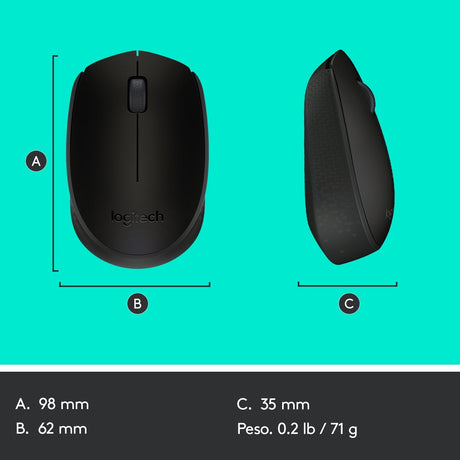 EAN 5099206062856 - Logitech 910-004424 ratón Oficina Ambidextro RF inalámbrico Óptico 1000 DPI imagen 13