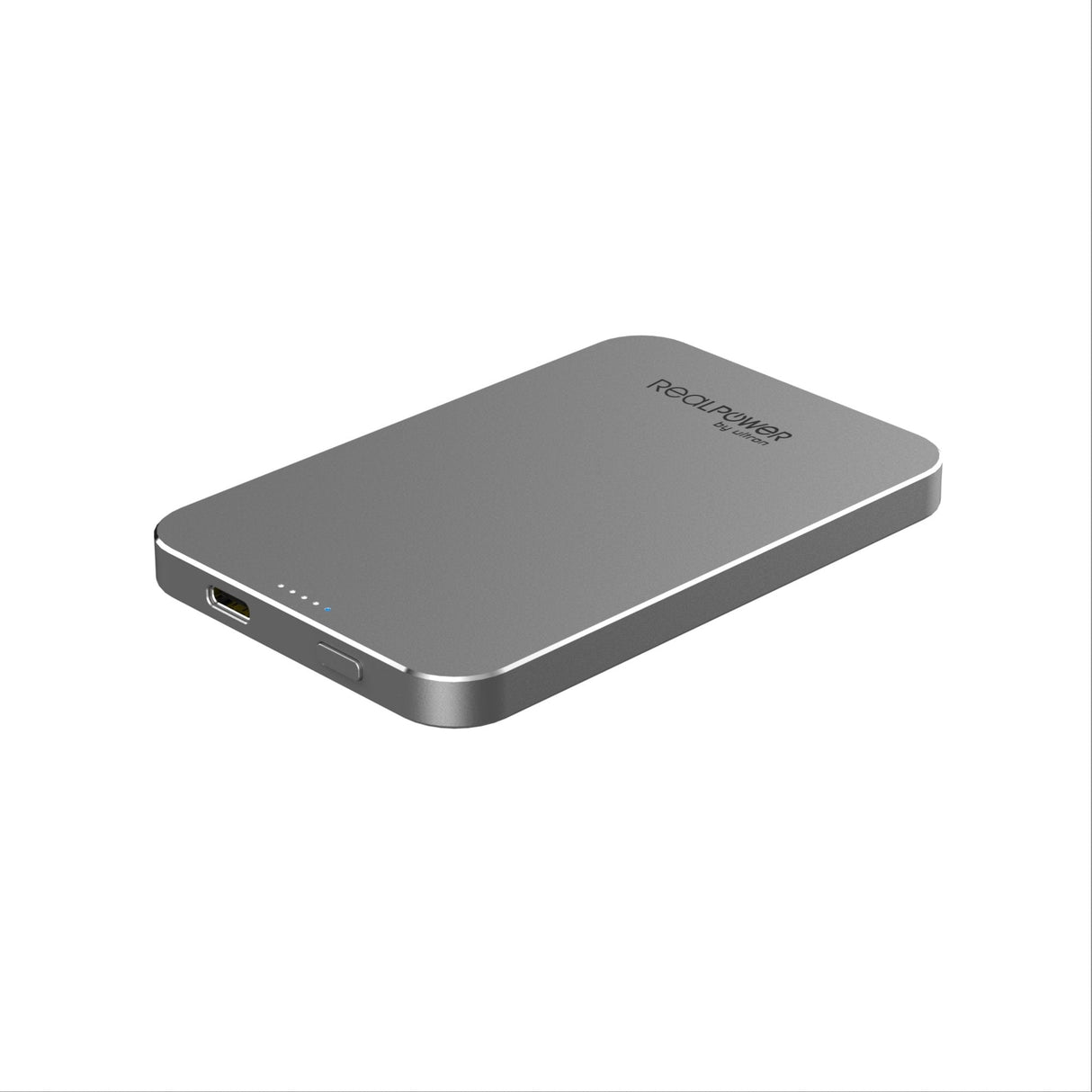 Realpower Pb-5000 Mag Polímero De Litio 5000 Mah Cargador Inalámbrico Gris