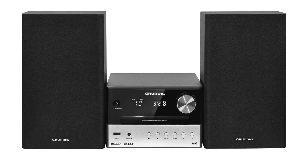 Grundig Cms 3000 Bt Dab+ Microcadena De Música Para Uso Doméstico Negro, Plata 30 W