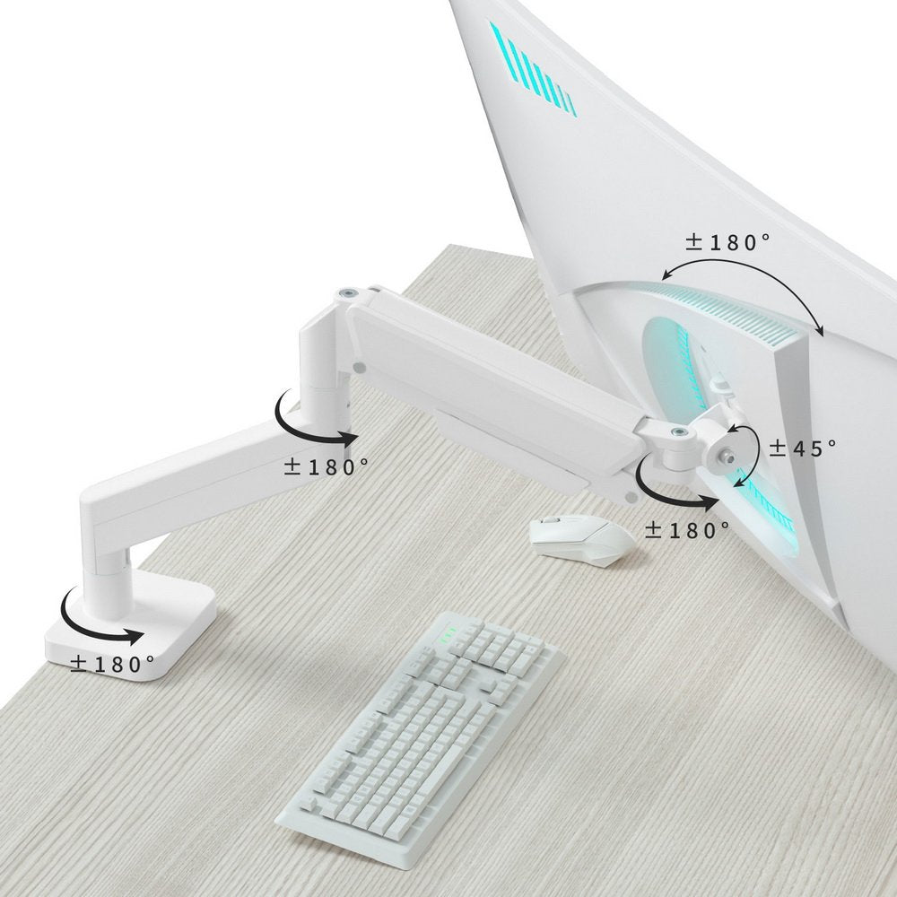EAN 8716309135436 - Gembird MA-DA1-04-W soporte para monitor 81,3 cm (32") Escritorio Blanco imagen 17