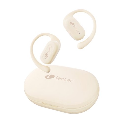 Leotec Earphones Open Air Zenith Sport Beige