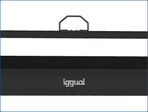 Iggual Pantalla Mural 180x180 Cm Con Trípode+Bolsa