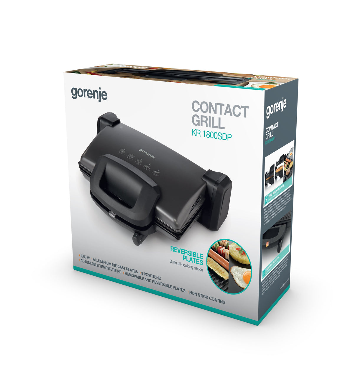 EAN 3838782070037 - Gorenje KR1800SDP parrilla eléctrica de contacto imagen 4