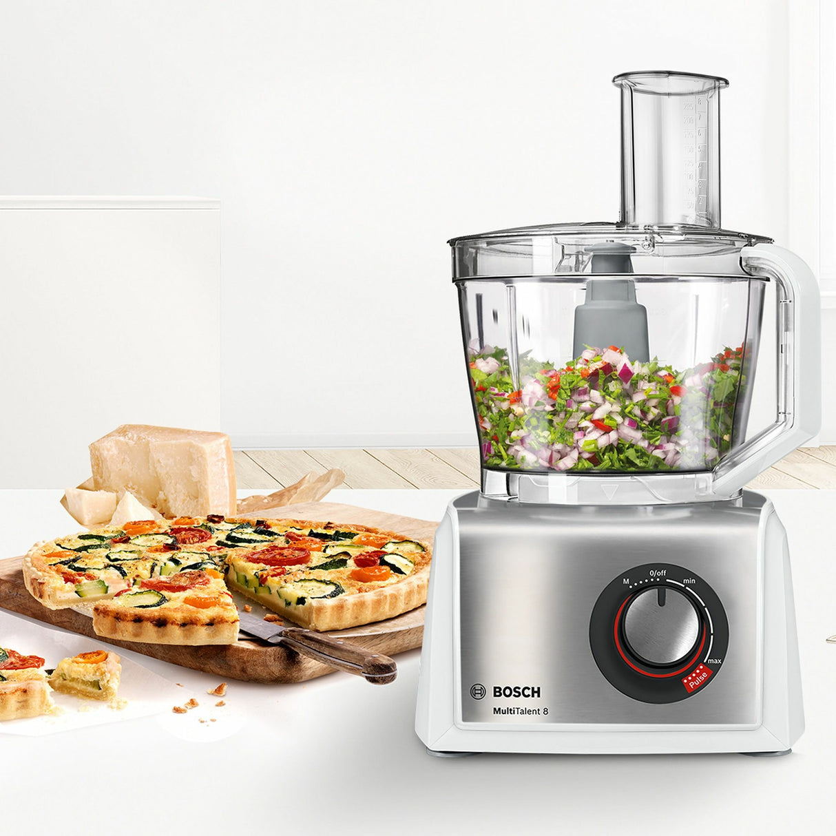 EAN 4242005109319 - Bosch MC812S814 robot de cocina 1250 W 3,9 L Acero inoxidable, Blanco imagen 3
