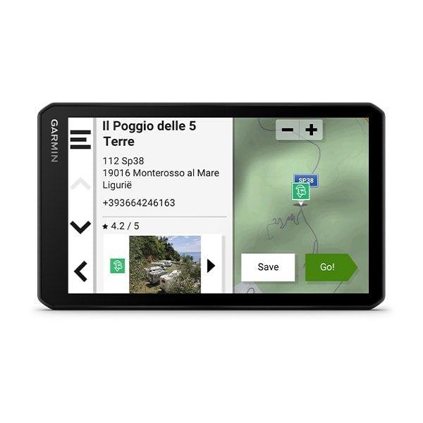 EAN 0753759298845 - Garmin CamperCam 795 navegador Portátil/Fijo 17,6 cm (6.95") TFT Pantalla táctil 271 g Negro imagen 4
