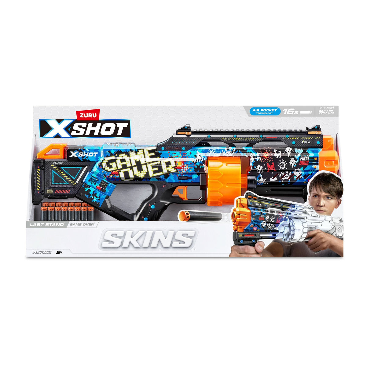 Lanzador Zuru X-Shot Skins - Last Stand Game Over, Dart Blaster 36518a