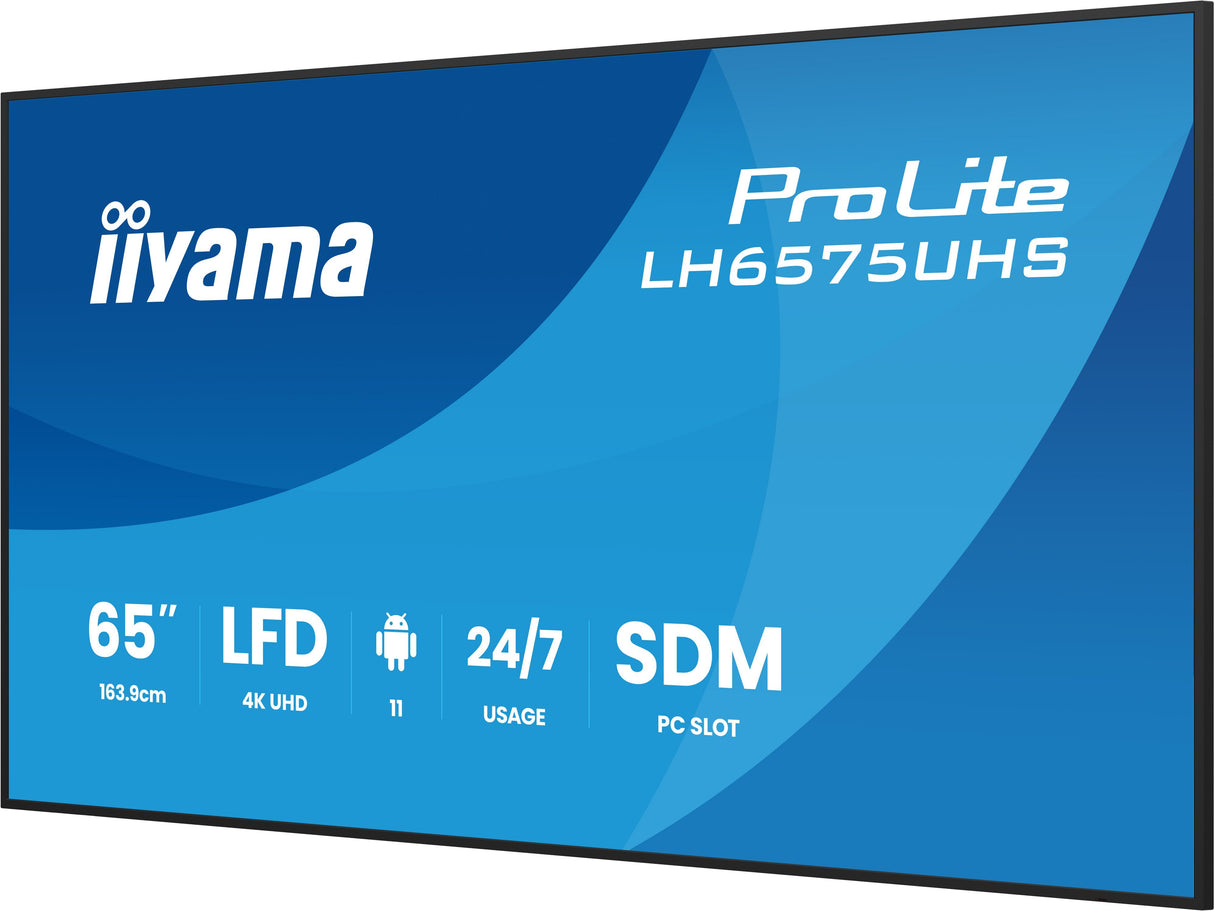 EAN 4948570125265 - iiyama LH6575UHS-B2AG pantalla de señalización Pantalla plana para señalización digital 163,8 cm (64.5") imagen 5