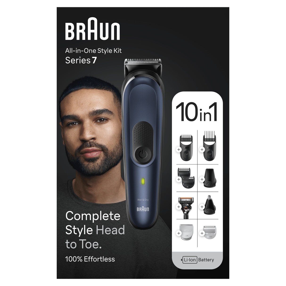 Braun Bodygroomer Mgk7421 Afeitadora Corporal Azul