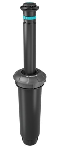 Aspersor Emergente Md80 De Gardena Sprinklersystem (Negro/Gris, Rango De Pulverización De 3,5 A 5 Metros) Md80 08232-20