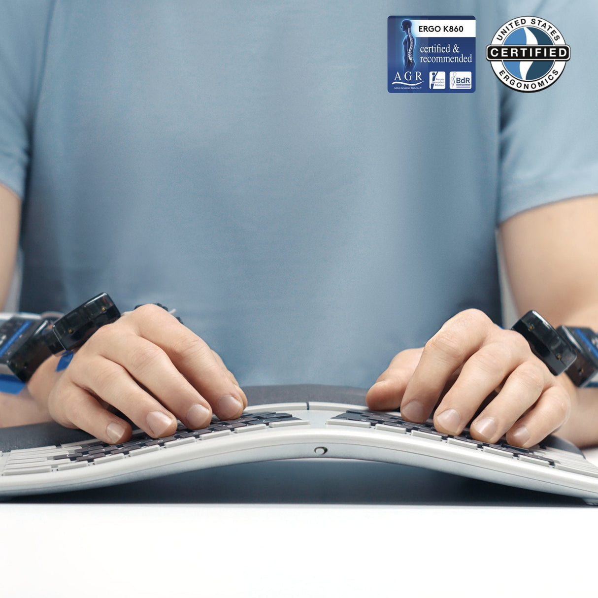 EAN 5099206094970 - Logitech 920-010108 teclado Oficina RF Wireless + Bluetooth Internacional de EE.UU. Grafito imagen 5