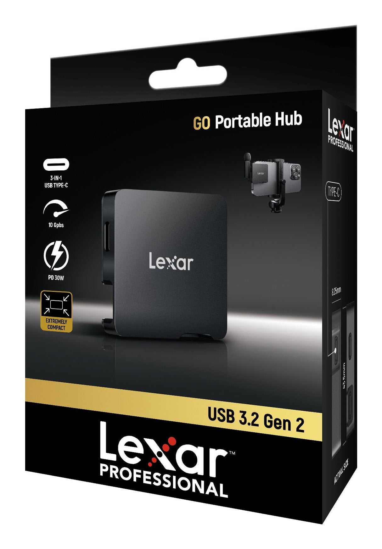 EAN 0843367136377 - Lexar LPASL400-RNBNG hub de interfaz USB Tipo C 10000 Mbit/s Negro imagen 4