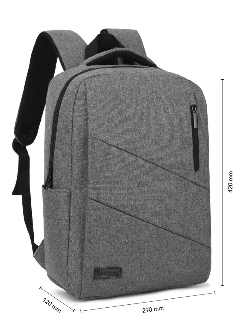Mochila Subblim City Backpack Para Portátiles Hasta 15.6'/ Puerto Usb/ Gris